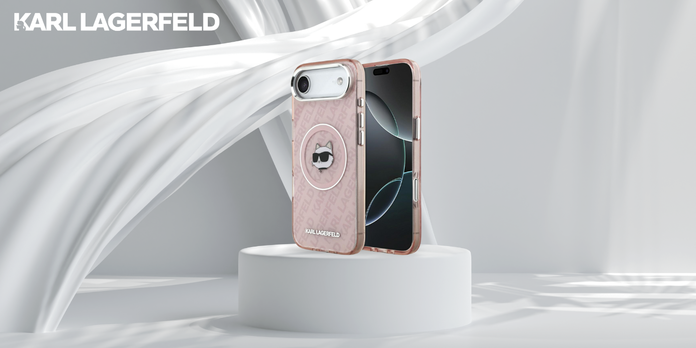 Dėklas Karl Lagerfeld IML Choupette Head Logo MagSafe Case for iPhone 17 Air - Rožinė aprašymas - Prekės nuotrauka