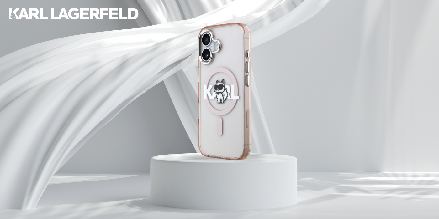Dėklas Karl Lagerfeld IML Choupette Sketch Logo MagSafe iPhone 17 Case - Rožinė aprašymas - Prekės nuotrauka