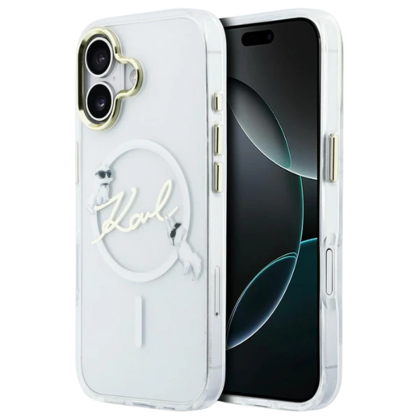 Karl Lagerfeld IML Choupettes Karl Script Logo MagSafe iPhone 17 dėklas – skaidrus aprašymas - Prekės nuotrauka Karl Lagerfeld IML Choupettes Karl Script Logo MagSafe iPhone 17 dėklas – skaidrus aprašymas - Prekės nuotrauka