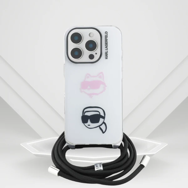 Karl Lagerfeld IML per petį nešiojamas Karl&Choupette dėklas iPhone 16 Pro Max - Baltas aprašymas - Prekės nuotrauka Karl Lagerfeld IML per petį nešiojamas Karl&Choupette dėklas iPhone 16 Pro Max - Baltas aprašymas - Prekės nuotrauka