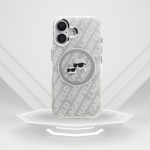 Karl Lagerfeld IML blizgučiais puoštas „Karl & Choupette Heads“ logotipo „MagSafe iPhone 16“ dėklas – pilkas aprašymas - Prekės nuotrauka Karl Lagerfeld IML blizgučiais puoštas „Karl & Choupette Heads“ logotipo „MagSafe iPhone 16“ dėklas – pilkas aprašymas - Prekės nuotrauka