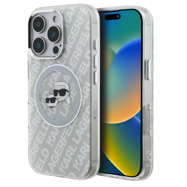 „Karl Lagerfeld IML“ blizgučiais ir „Karl & Choupette Heads“ logotipu aprūpintas „MagSafe“ dėklas, skirtas „iPhone 16 Pro Max“ – pilkas aprašymas - Prekės nuotrauka „Karl Lagerfeld IML“ blizgučiais ir „Karl & Choupette Heads“ logotipu aprūpintas „MagSafe“ dėklas, skirtas „iPhone 16 Pro Max“ – pilkas aprašymas - Prekės nuotrauka