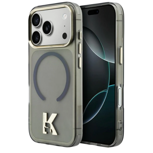 Dėklas Karl Lagerfeld IML K Head Logo MagSafe Case for iPhone 17 Pro - Juodas aprašymas - Prekės nuotrauka