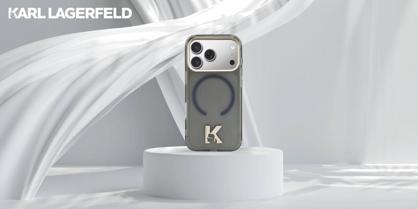 Dėklas Karl Lagerfeld IML K Head Logo MagSafe Case for iPhone 17 Pro Max - Juodas aprašymas - Prekės nuotrauka