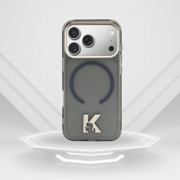 Dėklas Karl Lagerfeld IML K Head Logo MagSafe Case for iPhone 17 Pro Max - Juodas aprašymas - Prekės nuotrauka