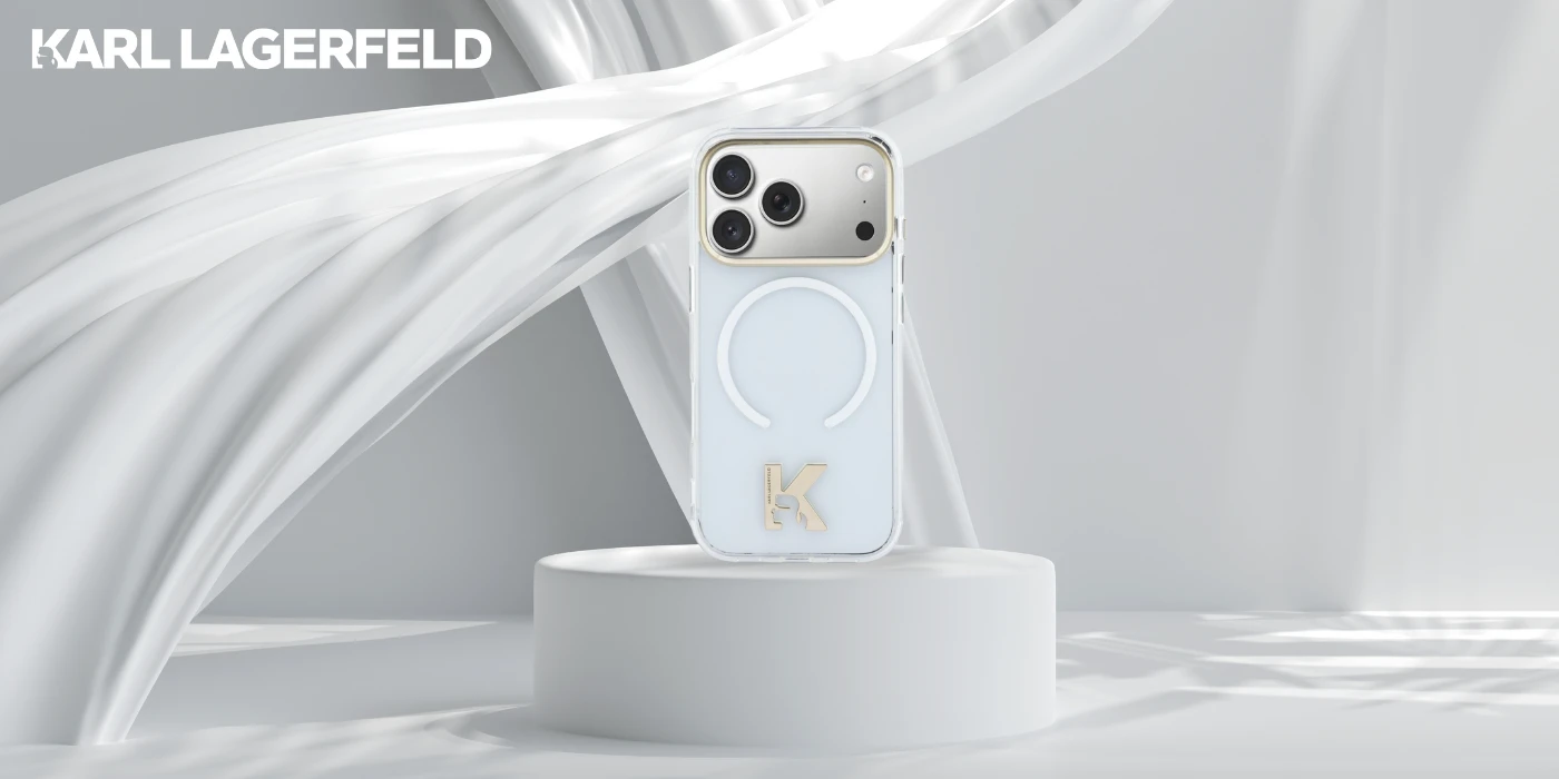 Dėklas Karl Lagerfeld IML K Head Logo MagSafe Case for iPhone 17 - Clear aprašymas - Prekės nuotrauka