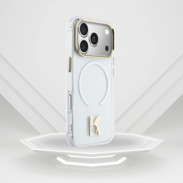 Dėklas Karl Lagerfeld IML K Head Logo MagSafe Case for iPhone 17 Pro - Clear aprašymas - Prekės nuotrauka