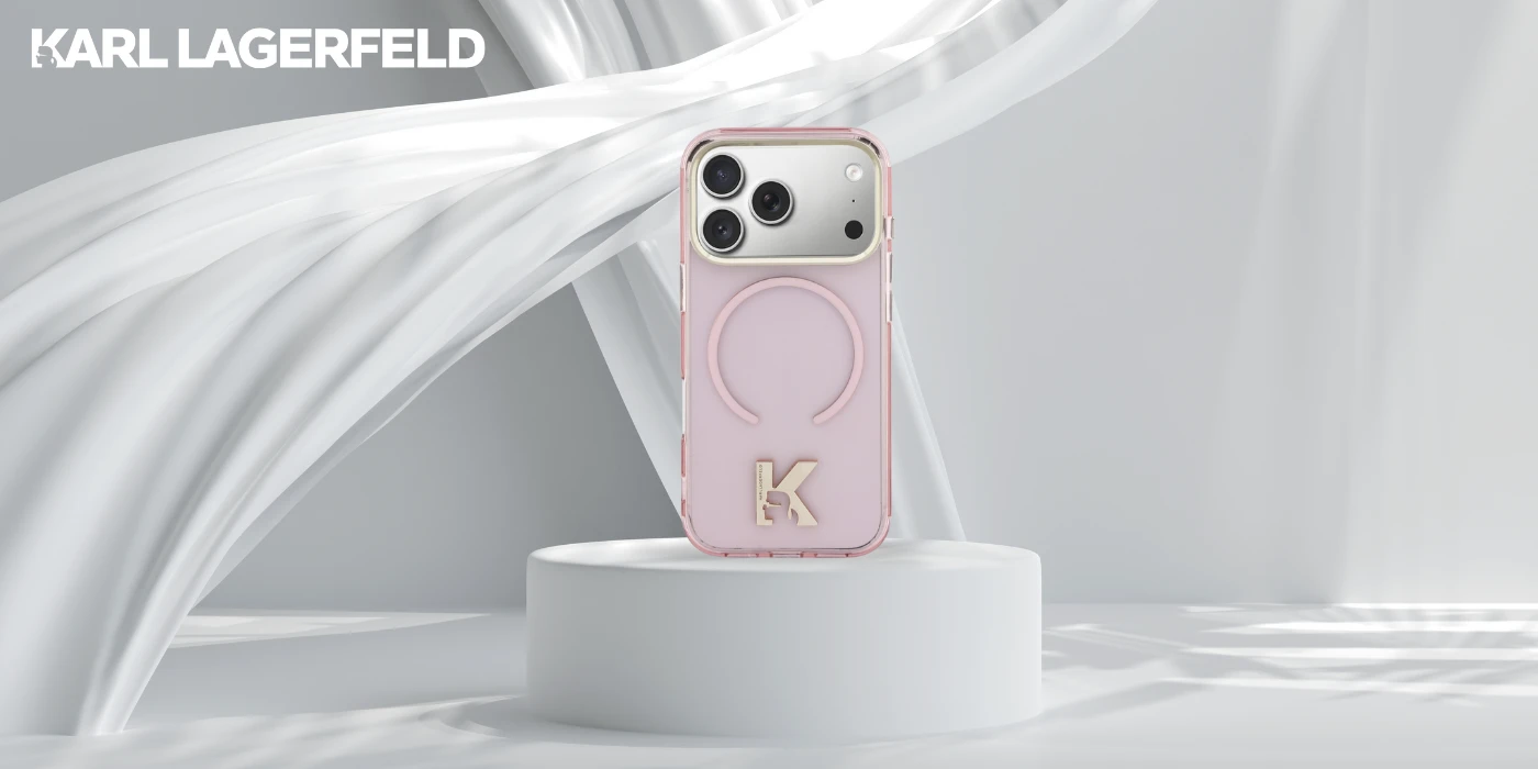 Dėklas Karl Lagerfeld IML K Head Logo MagSafe Case for iPhone 17 Pro - Rožinė aprašymas - Prekės nuotrauka