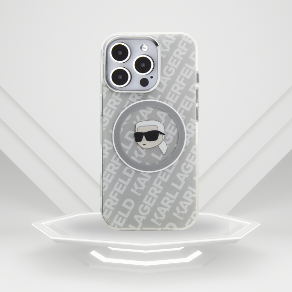 „Karl Lagerfeld IML“ „Karl Head“ logotipo „MagSafe“ dėklas, skirtas „iPhone 16 Pro“ – pilkas aprašymas - Prekės nuotrauka „Karl Lagerfeld IML“ „Karl Head“ logotipo „MagSafe“ dėklas, skirtas „iPhone 16 Pro“ – pilkas aprašymas - Prekės nuotrauka
