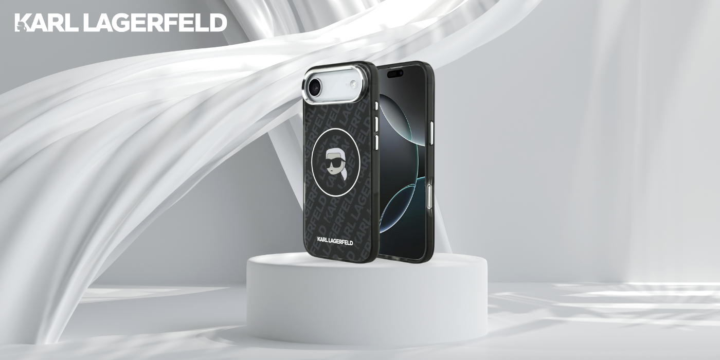 „Karl Lagerfeld IML Karl Head Logo MagSafe“ dėklas, skirtas „iPhone 17 Air“ – Juodas aprašymas - Prekės nuotrauka