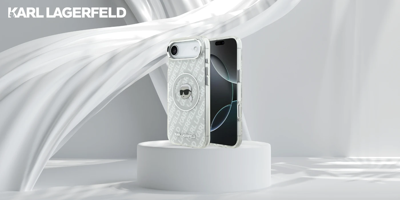 Karl Lagerfeld IML Karl Head Logo MagSafe iPhone Air dėklas – pilkas aprašymas - Prekės nuotrauka