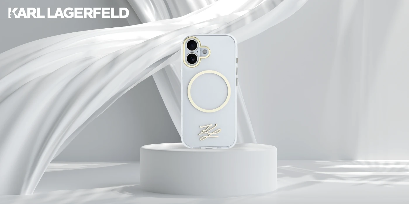 Dėklas Karl Lagerfeld IML KL Script Logo MagSafe Case for iPhone 17 - Transparent aprašymas - Prekės nuotrauka