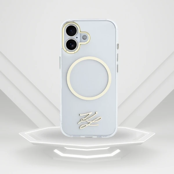 Dėklas Karl Lagerfeld IML KL Script Logo MagSafe Case for iPhone 17 - Transparent aprašymas - Prekės nuotrauka