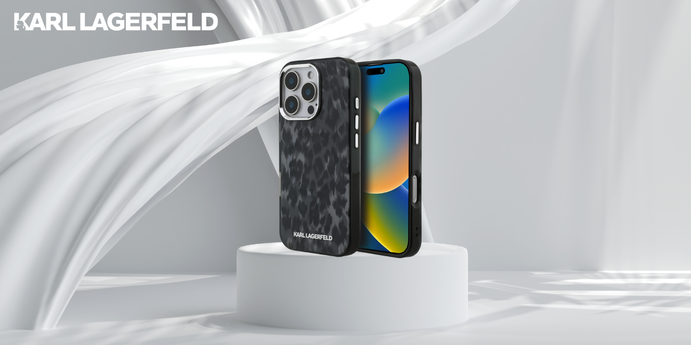 „Karl Lagerfeld IML“ leopardo rašto „MagSafe“ dėklas, skirtas „iPhone 16 Pro Max“ – Juodas aprašymas - Prekės nuotrauka „Karl Lagerfeld IML“ leopardo rašto „MagSafe“ dėklas, skirtas „iPhone 16 Pro Max“ – Juodas aprašymas - Prekės nuotrauka