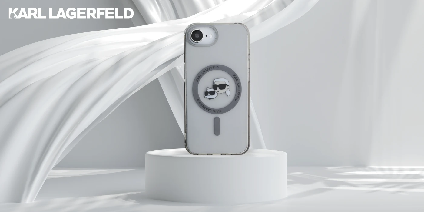 Karl Lagerfeld IML metalinis Karl & Choupette Heads MagSafe iPhone 16e dėklas - Juodas aprašymas - Prekės nuotrauka Karl Lagerfeld IML metalinis Karl & Choupette Heads MagSafe iPhone 16e dėklas - Juodas aprašymas - Prekės nuotrauka