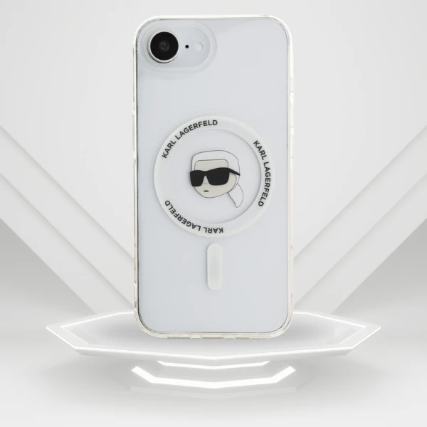Karl Lagerfeld IML metalinis Karl Head MagSafe dėklas iPhone 16e Baltas aprašymas - Prekės nuotrauka Karl Lagerfeld IML metalinis Karl Head MagSafe dėklas iPhone 16e Baltas aprašymas - Prekės nuotrauka