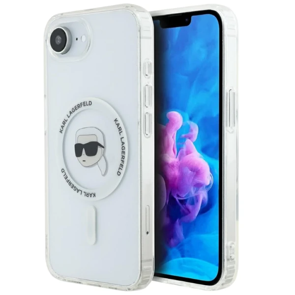 Karl Lagerfeld IML metalinis Karl Head MagSafe dėklas iPhone 16e Baltas aprašymas - Prekės nuotrauka Karl Lagerfeld IML metalinis Karl Head MagSafe dėklas iPhone 16e Baltas aprašymas - Prekės nuotrauka