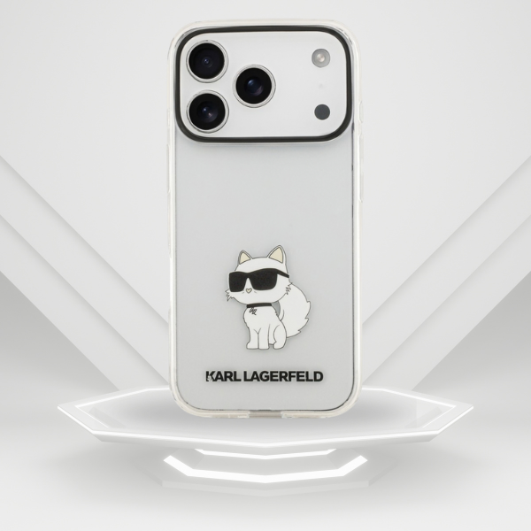 Dėklas Karl Lagerfeld IML NFT Choupette Case for iPhone 18 Pro / 17 Pro - Transparent aprašymas - Prekės nuotrauka