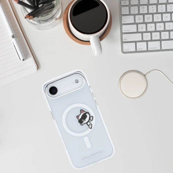 Karl Lagerfeld IML „Peekaboo MagSafe“ dėklas, skirtas „iPhone Air“ – skaidrus aprašymas - Prekės nuotrauka Karl Lagerfeld IML „Peekaboo MagSafe“ dėklas, skirtas „iPhone Air“ – skaidrus aprašymas - Prekės nuotrauka