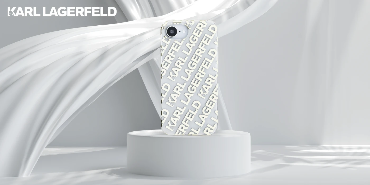 Karl Lagerfeld IML Repeat Logo iPhone 16e dėklas – auksinis aprašymas - Prekės nuotrauka Karl Lagerfeld IML Repeat Logo iPhone 16e dėklas – auksinis aprašymas - Prekės nuotrauka