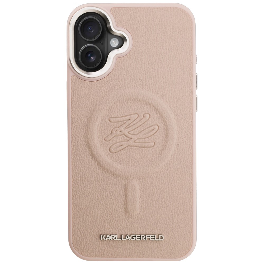 Dėklas Karl Lagerfeld Initial & Metal Logo MagSafe Case for iPhone 16 Plus - Rožinė aprašymas - Prekės nuotrauka Dėklas Karl Lagerfeld Initial & Metal Logo MagSafe Case for iPhone 16 Plus - Rožinė aprašymas - Prekės nuotrauka
