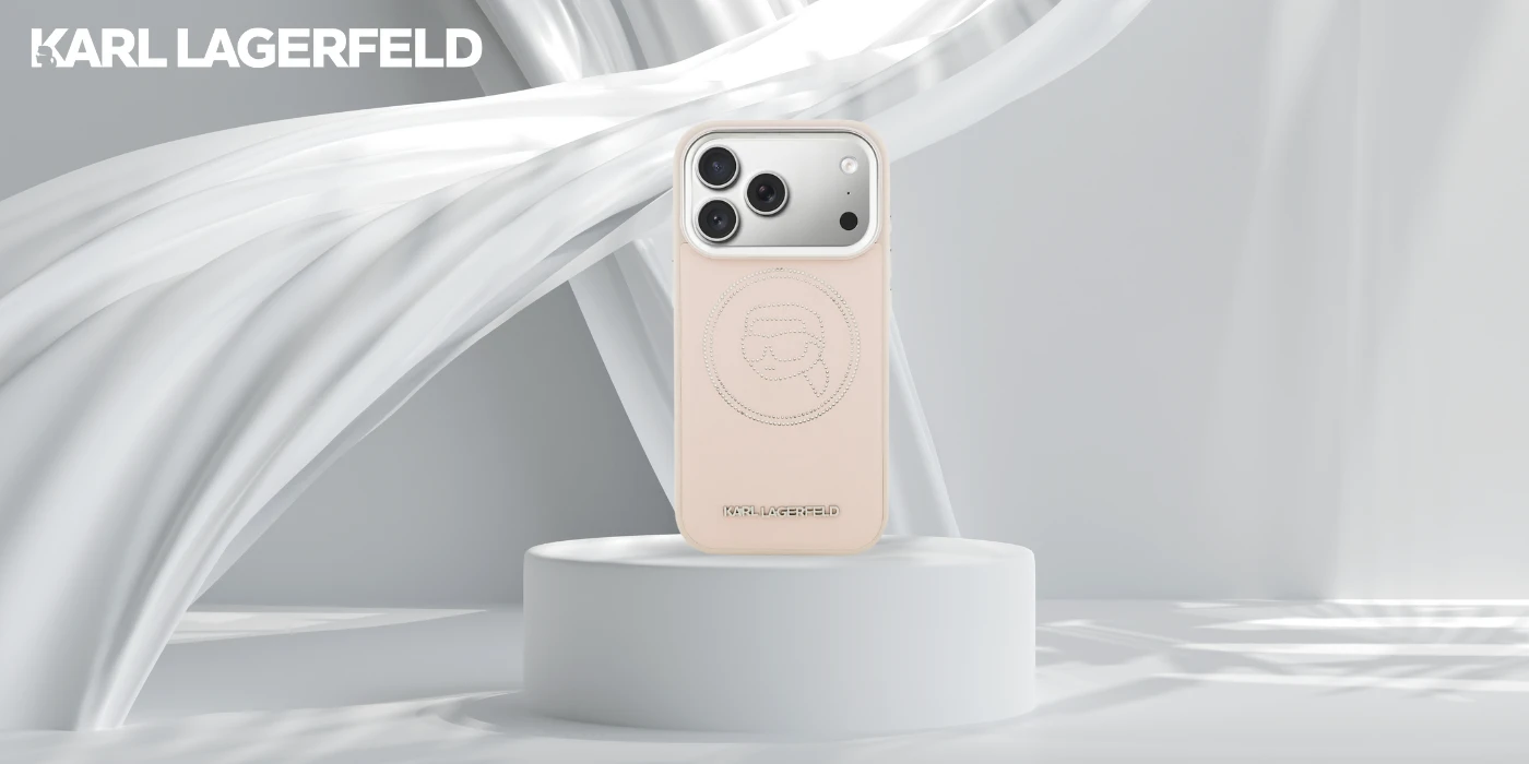 Dėklas Karl Lagerfeld K Head Point Logo MagSafe Case for iPhone 17 Pro Max - Rožinė aprašymas - Prekės nuotrauka