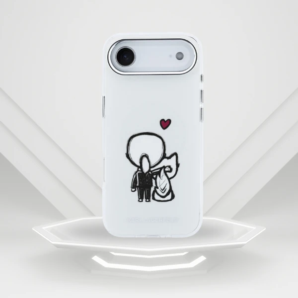 Dėklas Karl Lagerfeld Karl & Choupette Back MagSafe Case for iPhone Air - Clear aprašymas - Prekės nuotrauka
