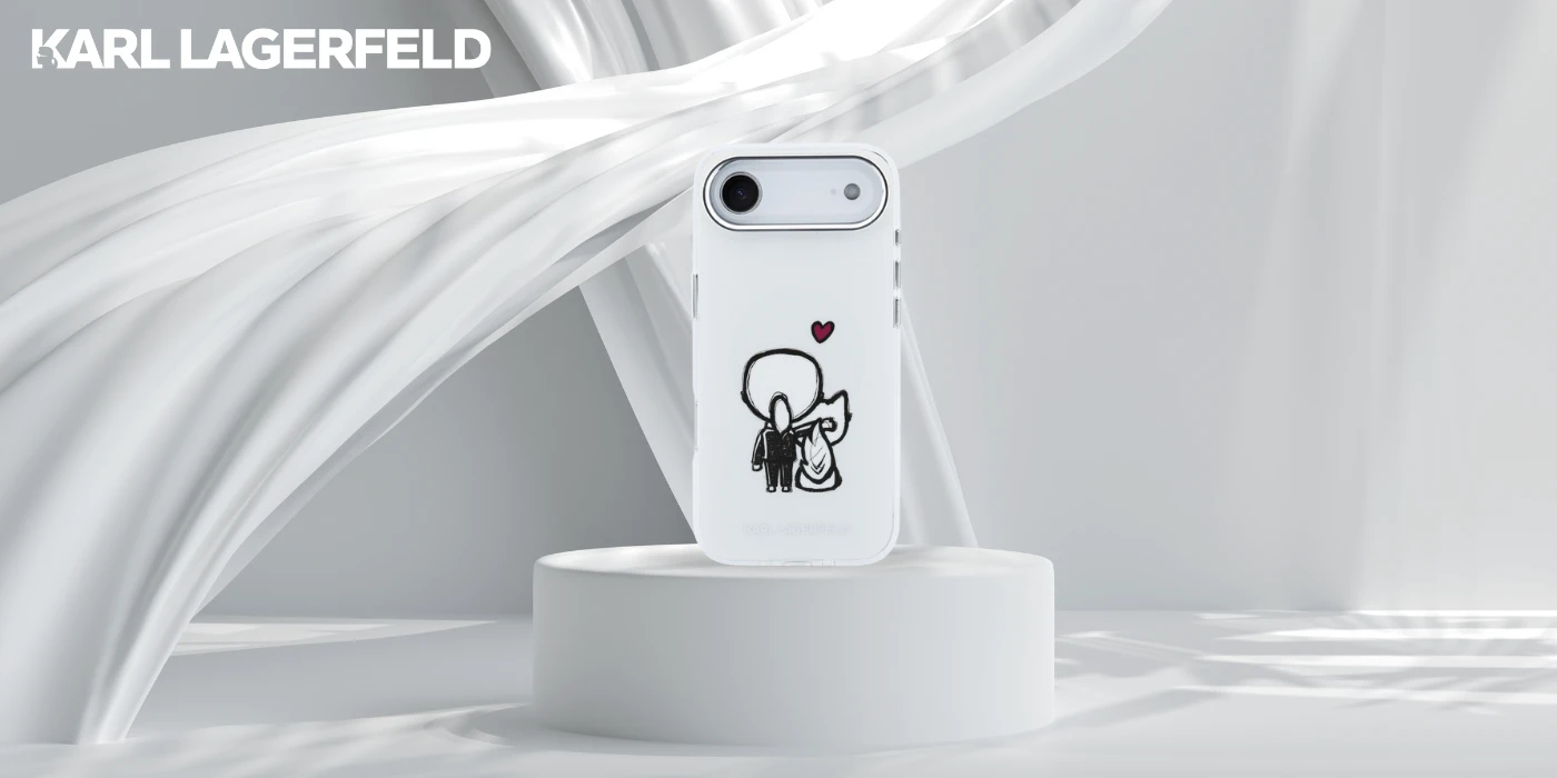 Dėklas Karl Lagerfeld Karl & Choupette Back MagSafe Case for iPhone Air - Clear aprašymas - Prekės nuotrauka