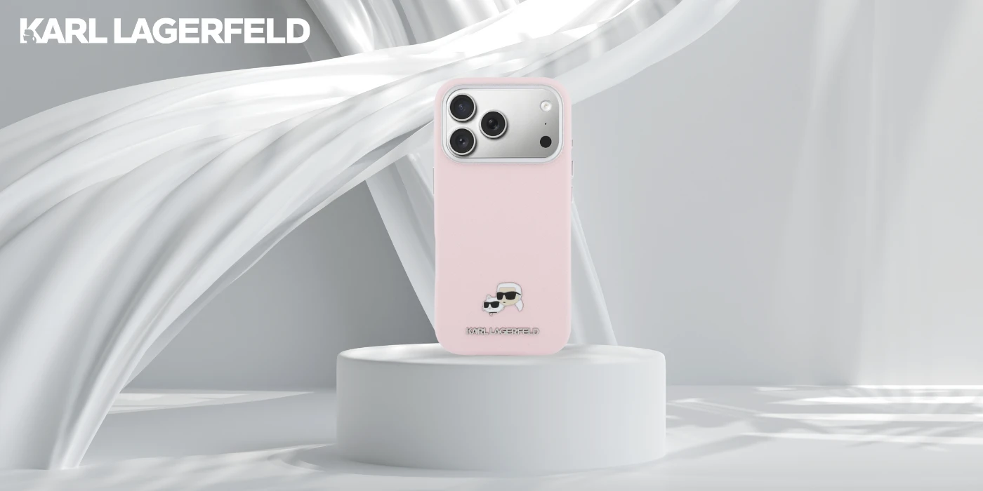 Dėklas Karl Lagerfeld Karl & Choupette Head Pins Saffiano MagSafe Case for iPhone 17 Pro - Rožinė aprašymas - Prekės nuotrauka Dėklas Karl Lagerfeld Karl & Choupette Head Pins Saffiano MagSafe Case for iPhone 17 Pro - Rožinė aprašymas - Prekės nuotrauka