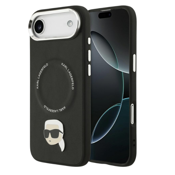 Dėklas Karl Lagerfeld Karl Pin MagSafe Case for iPhone Air - Juodas aprašymas - Prekės nuotrauka
