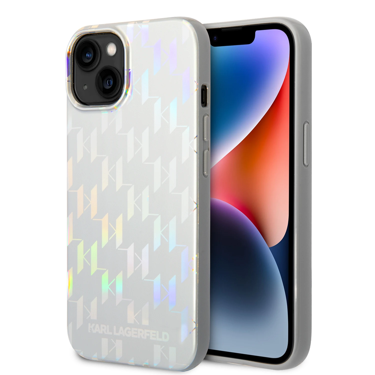 Dėklas Karl Lagerfeld KLHCP14SLGMMSV3 iPhone 14 / 15 / 13 case - sidabrinis aprašymas - Prekės nuotrauka