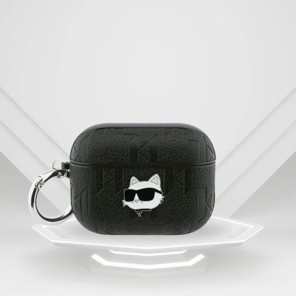 Dėklas Karl Lagerfeld Monogram Choupette Head Case for AirPods Pro 3 - Juodas aprašymas - Prekės nuotrauka Dėklas Karl Lagerfeld Monogram Choupette Head Case for AirPods Pro 3 - Juodas aprašymas - Prekės nuotrauka