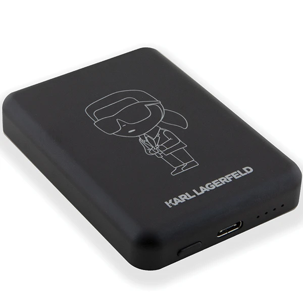Karl Lagerfeld NFT Outline Ikonik MagSafe - Induction Power Bank 5000 mAh 15W MagSafe (juodas) aprašymas - Prekės nuotrauka Karl Lagerfeld NFT Outline Ikonik MagSafe - Induction Power Bank 5000 mAh 15W MagSafe (juodas) aprašymas - Prekės nuotrauka