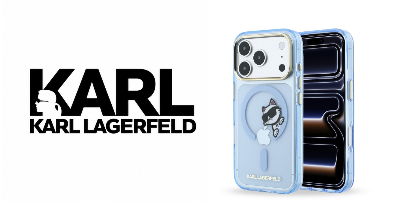 Dėklas Karl Lagerfeld Peekaboo Logo MagSafe case for iPhone 18 Pro / 17 Pro - light mėlynas aprašymas - Prekės nuotrauka