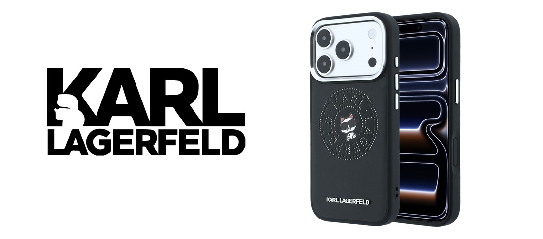 Karl Lagerfeld Point & Choupette Sketch MagSafe dėklas iPhone 18 Pro Max / 17 Pro Max - Juodas aprašymas - Prekės nuotrauka