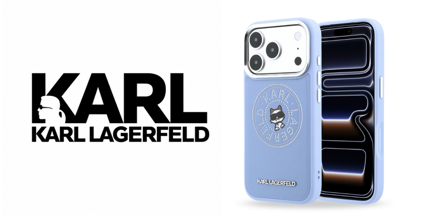 Karl Lagerfeld Point & Choupette Sketch MagSafe dėklas iPhone 18 Pro / 17 Pro - Mėlyna aprašymas - Prekės nuotrauka