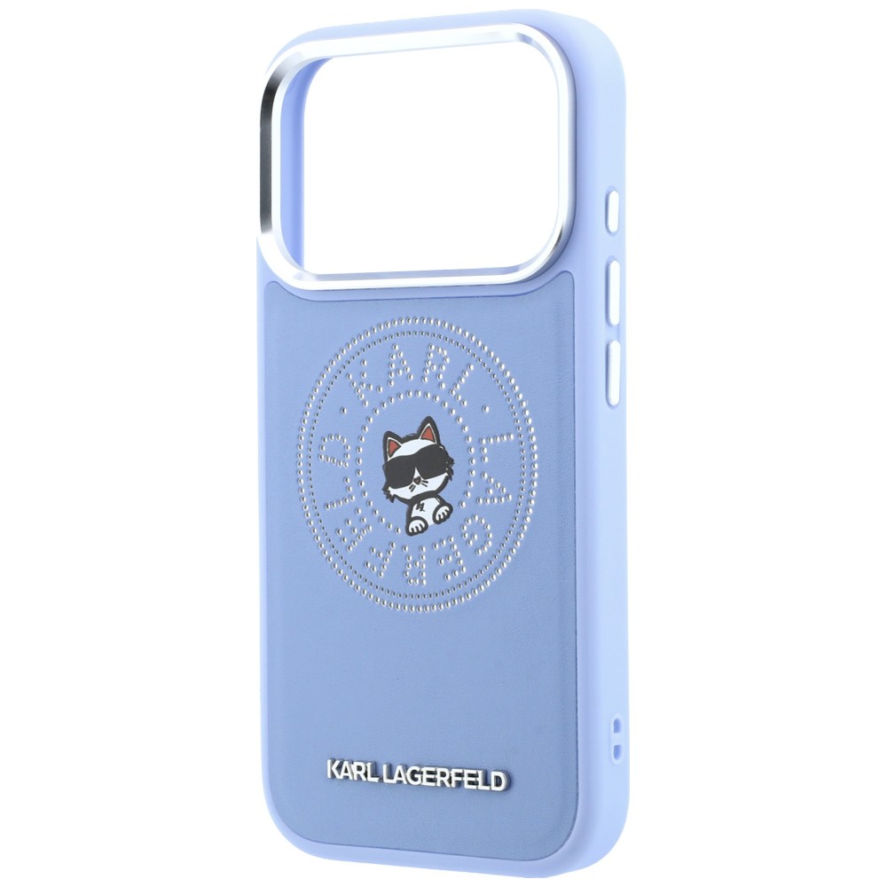 Karl Lagerfeld Point & Choupette Sketch MagSafe dėklas iPhone 18 Pro / 17 Pro - Mėlyna aprašymas - Prekės nuotrauka