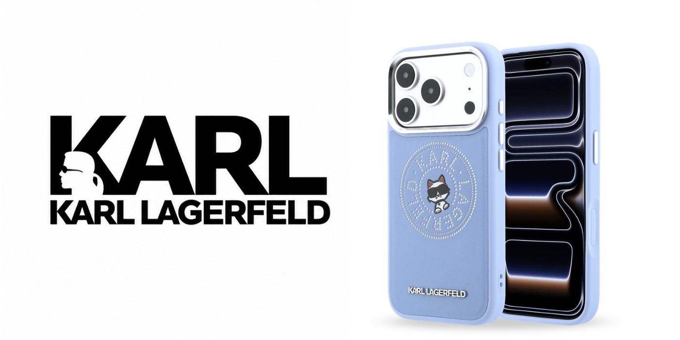Dėklas Karl Lagerfeld Point & Choupette Sketch MagSafe Case for iPhone 18 Pro Max / 17 Pro Max - Mėlyna aprašymas - Prekės nuotrauka
