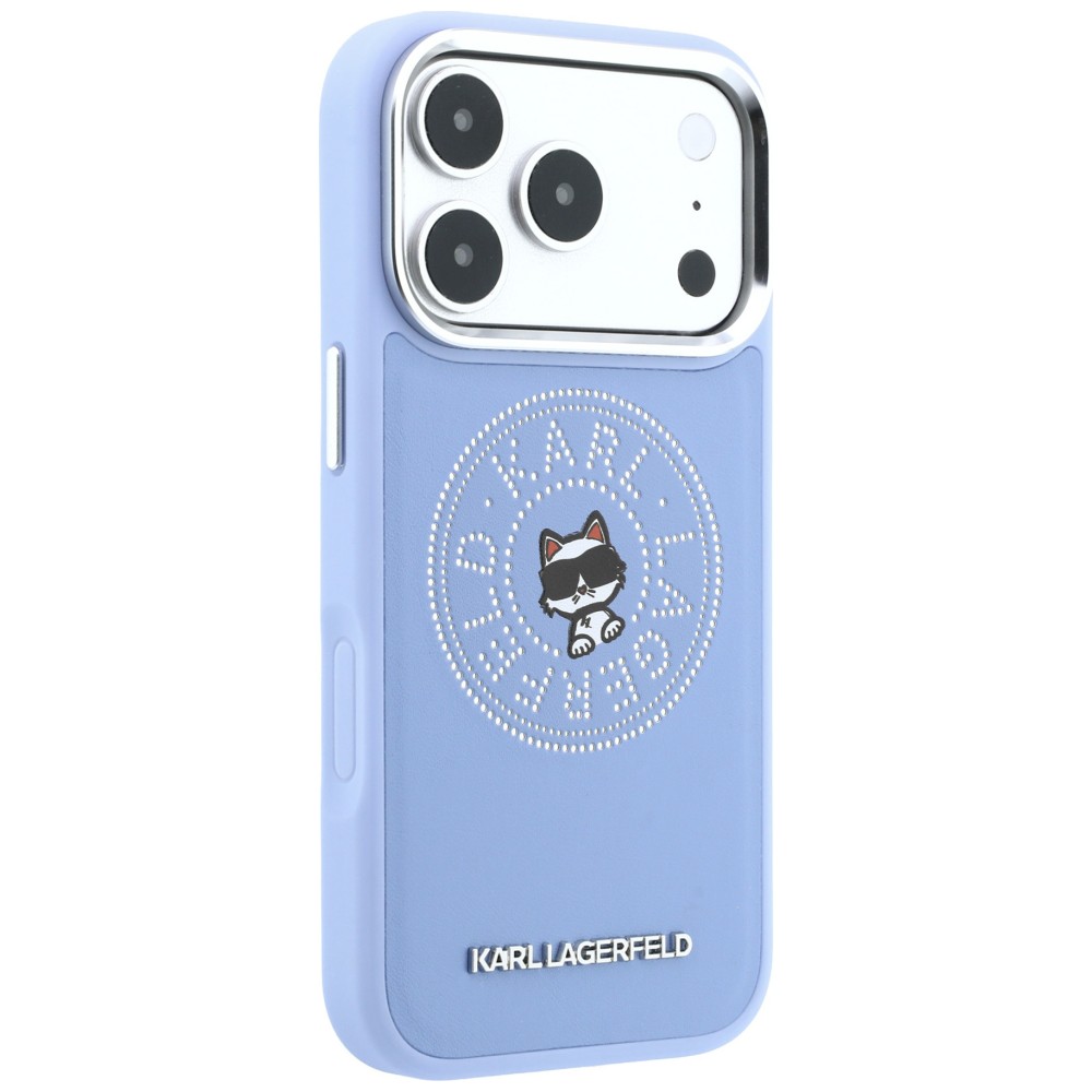 Dėklas Karl Lagerfeld Point & Choupette Sketch MagSafe Case for iPhone 18 Pro Max / 17 Pro Max - Mėlyna aprašymas - Prekės nuotrauka