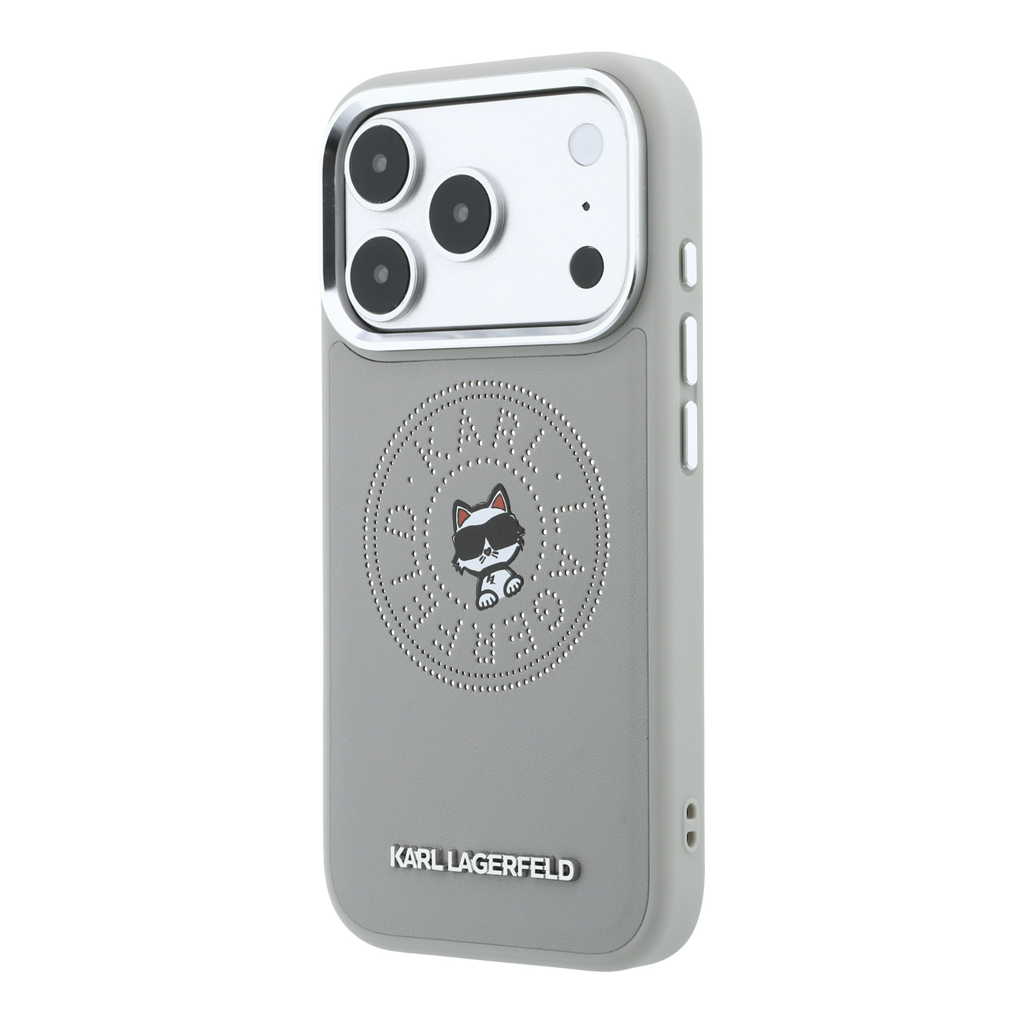 Karl Lagerfeld Point & Choupette eskizas MagSafe dėklas iPhone 18 Pro Max / 17 Pro Max - Pilkas aprašymas - Prekės nuotrauka