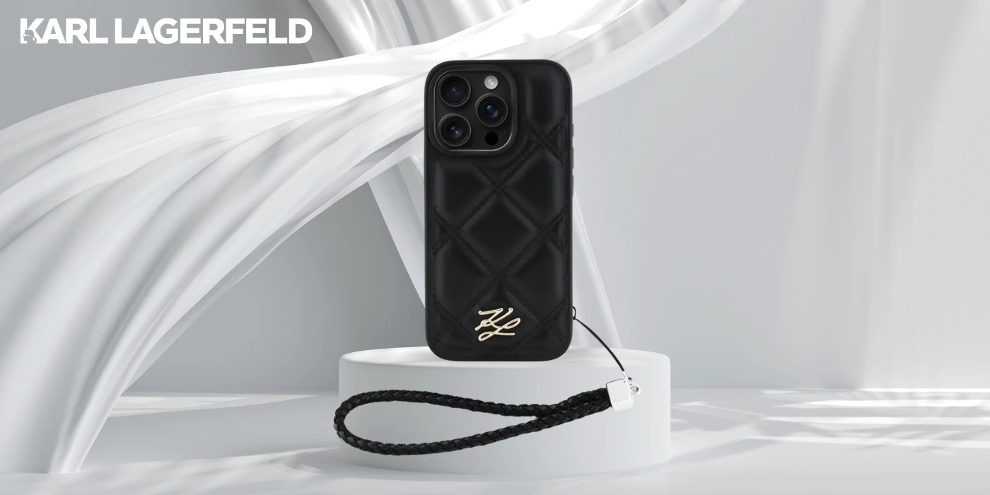 Dėklas Karl Lagerfeld dygsniuotas inicialų logotipas ir grandinėlės formos dirželis iPhone 16 Pro telefonui - Juodas aprašymas - Prekės nuotrauka Dėklas Karl Lagerfeld dygsniuotas inicialų logotipas ir grandinėlės formos dirželis iPhone 16 Pro telefonui - Juodas aprašymas - Prekės nuotrauka