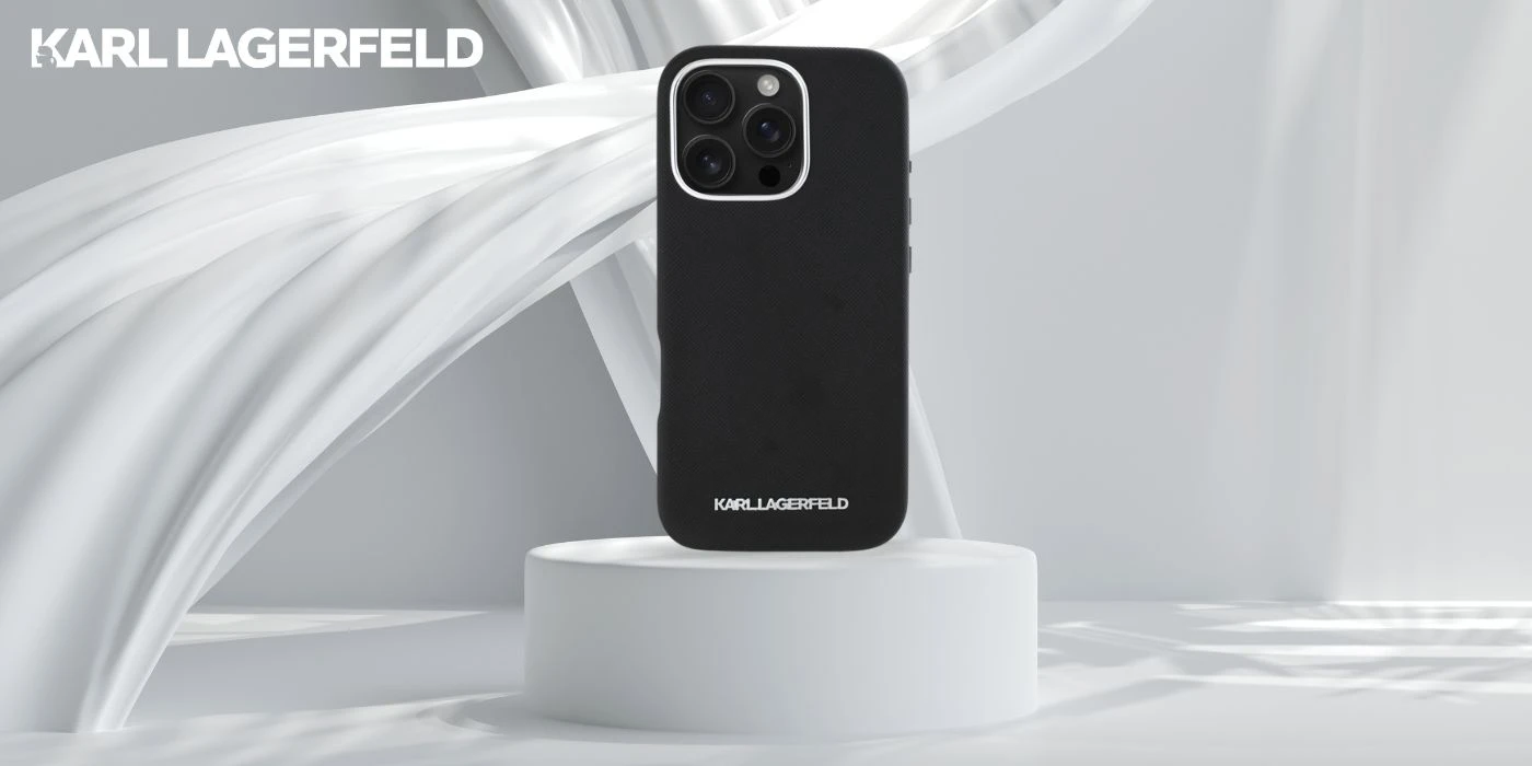 Karl Lagerfeld Saffiano Full Wrapped Elongated Metal Logo MagSafe Apple iPhone 16 Pro Max dėklas telefonui juodos spalvos aprašymas - Prekės nuotrauka Karl Lagerfeld Saffiano Full Wrapped Elongated Metal Logo MagSafe Apple iPhone 16 Pro Max dėklas telefonui juodos spalvos aprašymas - Prekės nuotrauka