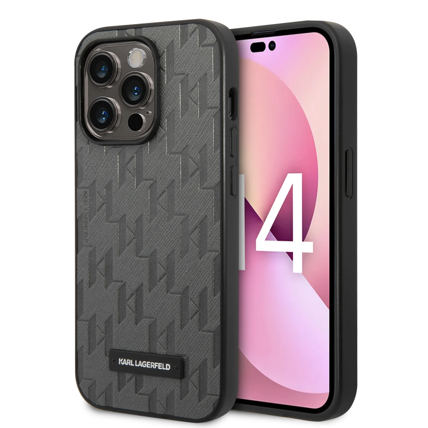 Dėklas Karl Lagerfeld Saffiano Mono Metal Logo iPhone 14 Pro Max 6.7 Dėklas Karl Lagerfeld Saffiano Mono Metal Logo iPhone 14 Pro Max 6.7