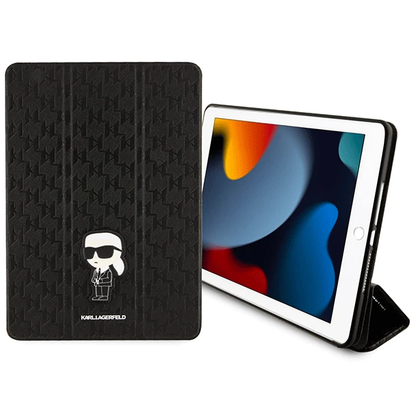 Karl Lagerfeld Saffiano Monogram Ikonik dėklas iPad 10.2 Karl Lagerfeld Saffiano Monogram Ikonik dėklas iPad 10.2