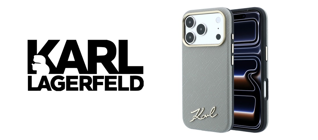 Dėklas Karl Lagerfeld Saffiano Small Script Metal Logo MagSafe Case for iPhone 18 Pro / 17 Pro - rusvai gelsvas aprašymas - Prekės nuotrauka