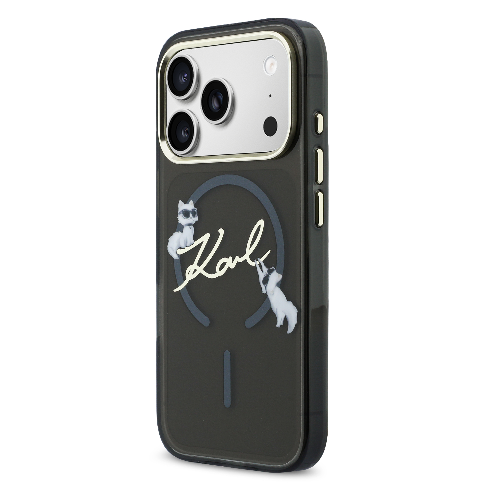 Dėklas Karl Lagerfeld Script Logo MagSafe Case for iPhone 18 Pro Max / 17 Pro Max - Juodas aprašymas - Prekės nuotrauka
