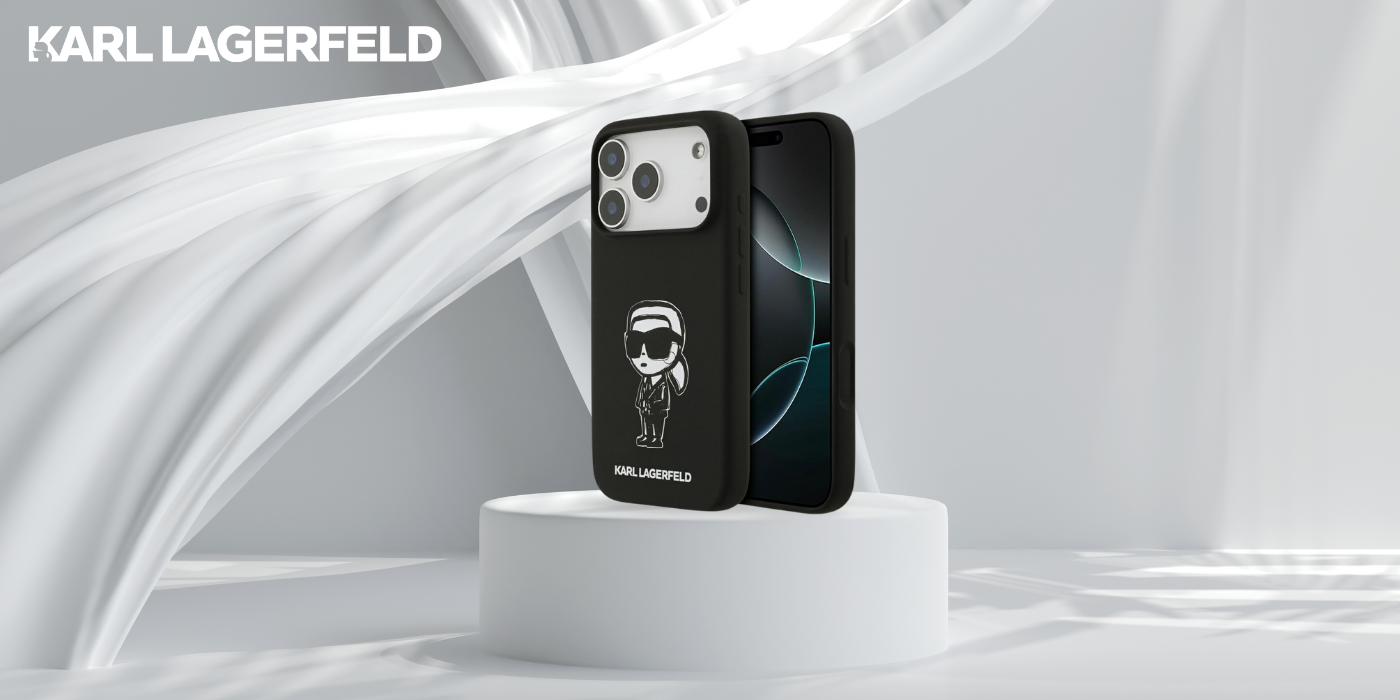 Dėklas Karl Lagerfeld Silicone Karl Sketch & Logo MagSafe Case for iPhone 17 Pro - Juodas aprašymas - Prekės nuotrauka