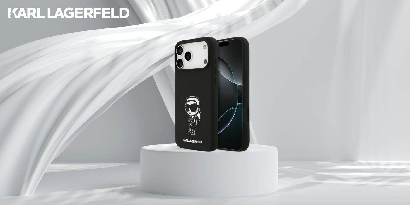 Dėklas Karl Lagerfeld Silicone Karl Sketch & Logo MagSafe Case for iPhone 17 Pro Max - Juodas aprašymas - Prekės nuotrauka