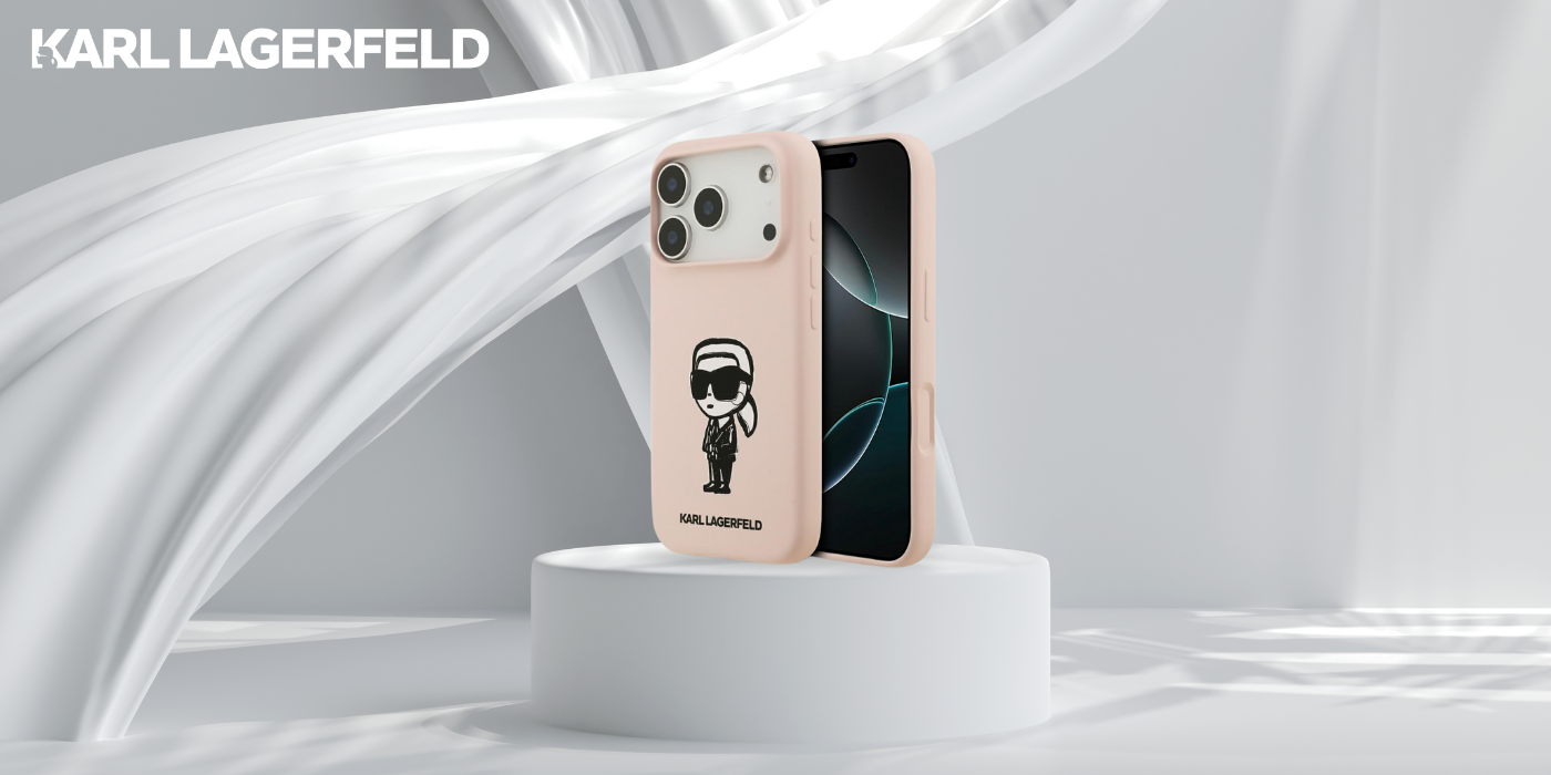 Dėklas Karl Lagerfeld Silicone Karl Sketch & Logo MagSafe Case for iPhone 17 Pro Max - Rožinė aprašymas - Prekės nuotrauka