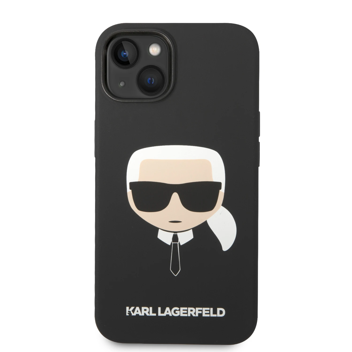 Dėklas Karl Lagerfeld Silicone Karl`s Head Case for iPhone 13 / 14 / 15 - Juodas aprašymas - Prekės nuotrauka